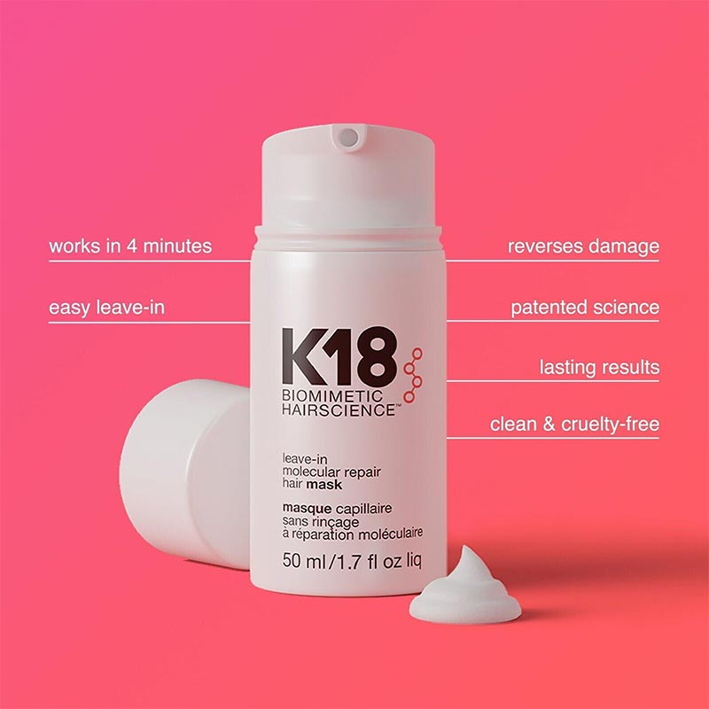 K18 Leave-In Molecular Repair Hair Mask Damage Restore Soft Hair